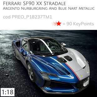 定金 Stradale树脂汽车模型收藏品摆件 法拉利SF90 BBR