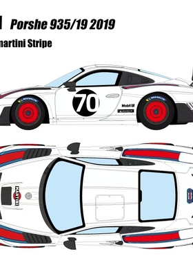 定金 Makeup MU 1:43 保时捷935/19 2019树脂仿真汽车模型收藏品