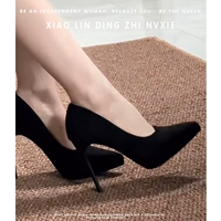 Черная замша [10 см] не утомляет ноги.