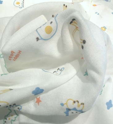 婴儿纯棉纱布浴巾新生儿宝宝洗澡专用裹巾2586