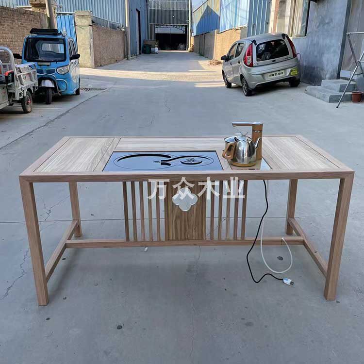 茶几圆形方形茶凳家用商用茶桌办公室茶台茶水桌实木非洲红斑马茶