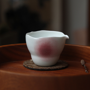 挑tea|桃山房白子玉矽谷公道可爱匀杯断水好容积160ml左右纯手工