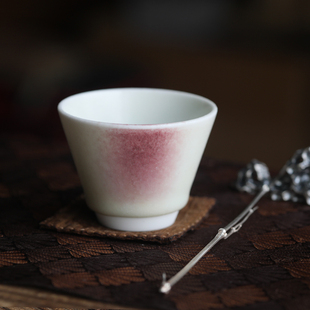 桃山房白子玉花信大小号茶品主人中式盏品茗杯单杯茶具陶瓷景德镇