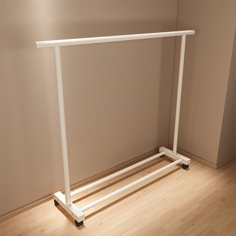 特粗粗衣架落地立式卧室室内挂衣服架子学生宿舍衣帽架层晾凉晒杆