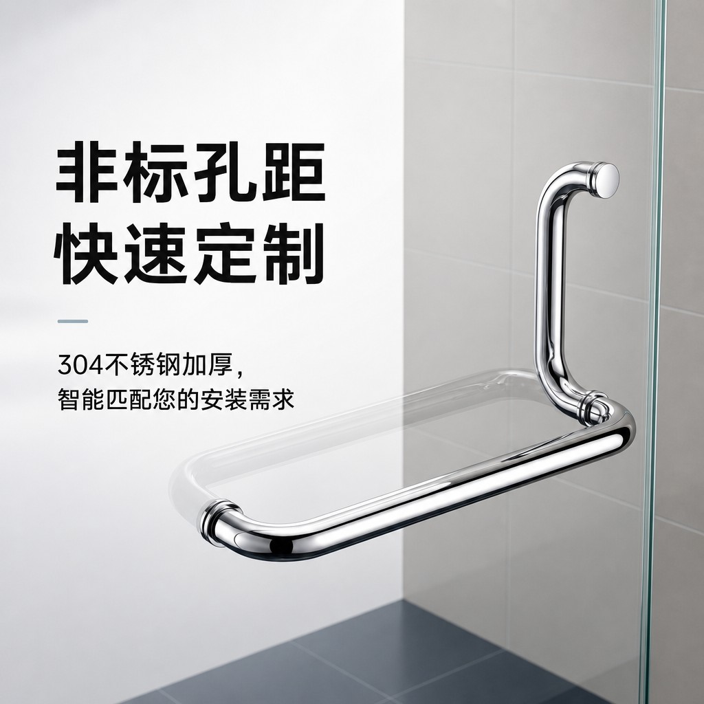 嘉铭卫生间移门l型加厚拉手										