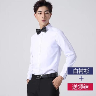 伴郎服夏季 男短袖 白襯衣結婚婚禮大合唱隊演出服兄弟團衣服裝 襯衫