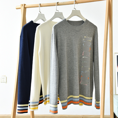 刺绣字母男女同款logo卫衣圆领