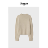 Life羊毛毛衣女高级小众半高领慵懒风马海毛针织衫 Rouje 现货