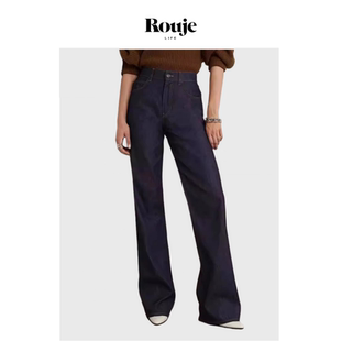 Life天花板牛仔裤 Rouje 女高腰直筒显瘦宽松休闲阔腿长裤 现货