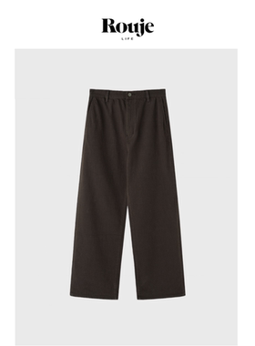 【现货】Rouje Life老钱色系活性染牛仔复古工装口袋微弧阔腿神裤