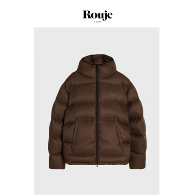 【现货】Rouje Life Savi私服羽绒服巧克力色轻便保暖厚棉服外套