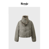 Life热巴私服棉服26秋冬麂皮绒人造皮草外套面包服 Rouje 现货