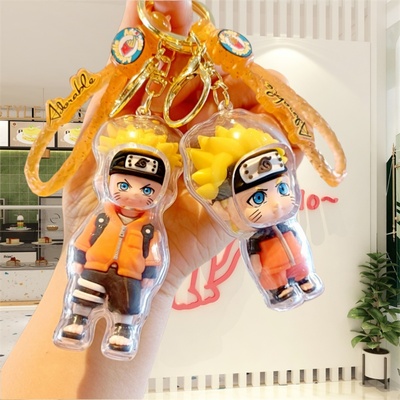 火影忍者卡通钥匙扣书包钥匙链挂件钥匙环动漫公仔娃娃机盲盒礼品