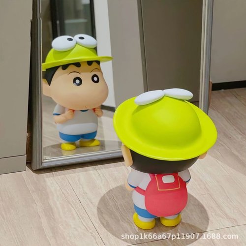 青蛙卡通款蜡笔小新手办摆件玩偶可爱治愈桌面公仔女生日礼物车载