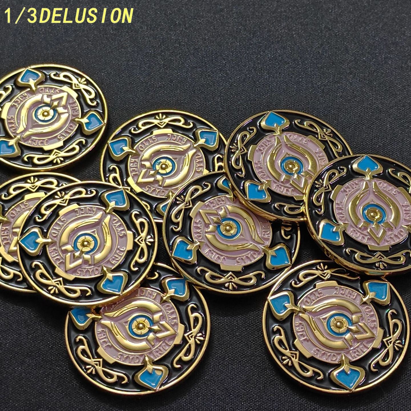 崩坏星穹铁道周边三分妄想金币 合金材质4厘米砂金筹码币游戏金币