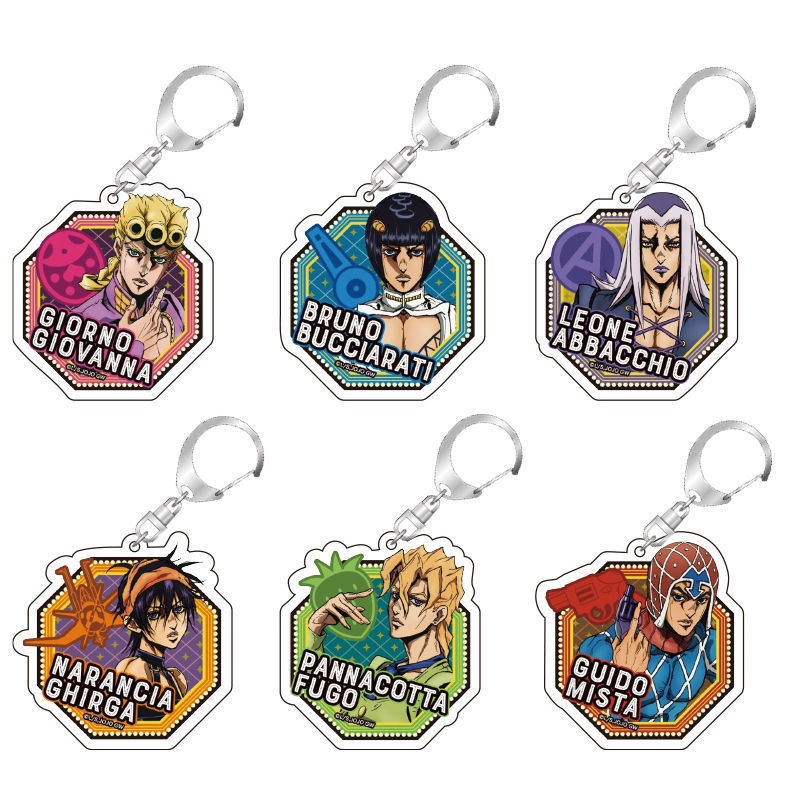 jojo的奇妙冒险动漫周边 乔鲁诺 乔纳森亚克力钥匙扣书包挂件