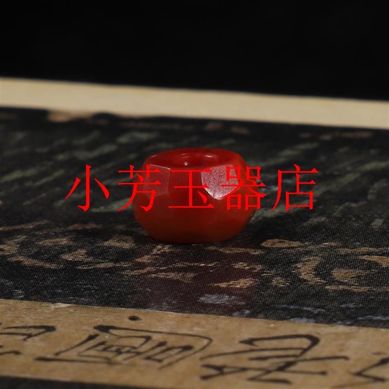 四川凉山瓦西精品南红无相珠隔珠随形散珠无裂无胶无杂柿子红珠子