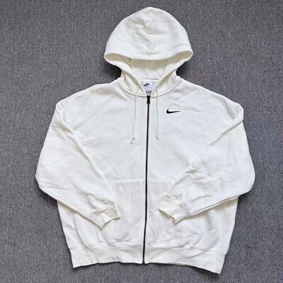 Nike/耐克 女子超宽松休闲加绒保暖针织连帽夹克外套DD5635-133