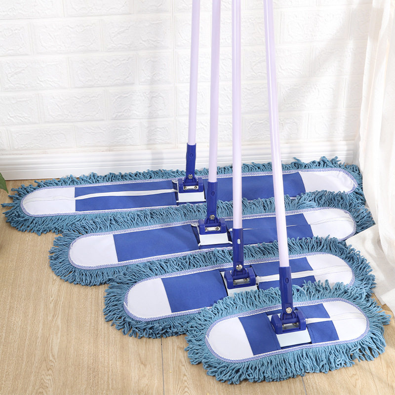 厂家直销 新款平板拖把 多规格酒店长地拖医院厂房尘推排拖套装