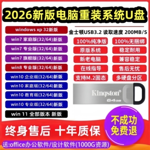 纯净专业版重装系统U盘win10 117电脑重装系统一键装机pe启动盘