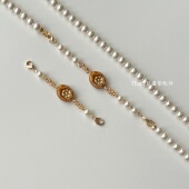 That 金印繁花进口捷克珠玩你想连链接扣diy项链珍珠延长链