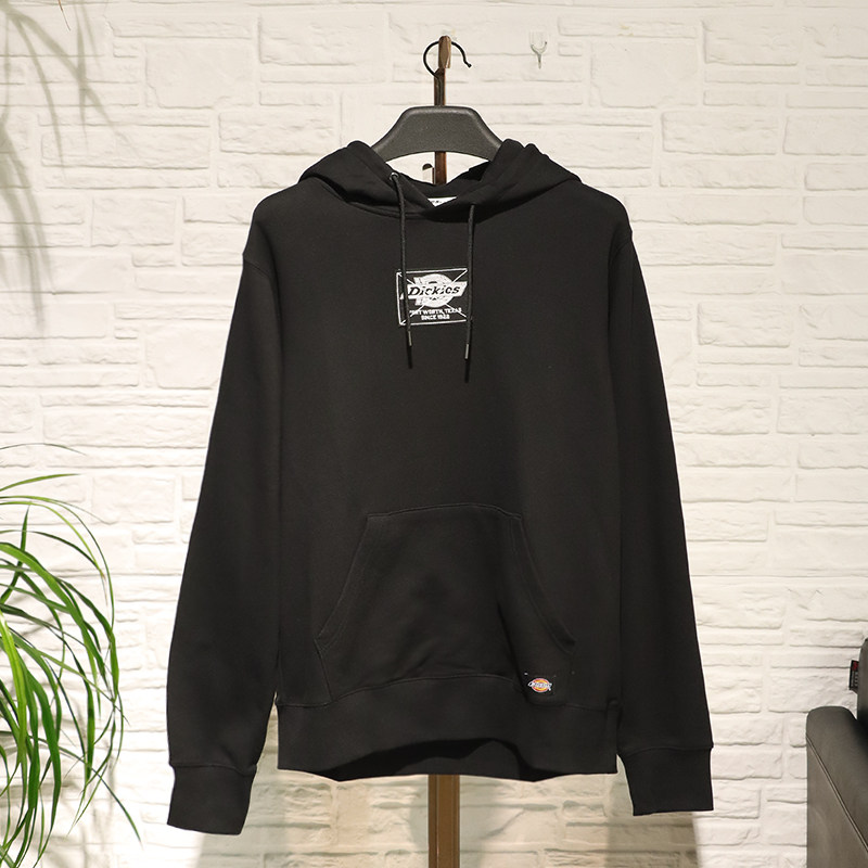 Dickies斜纹logo标抽绳连帽卫衣 男士全棉休闲上衣9425怎么看?