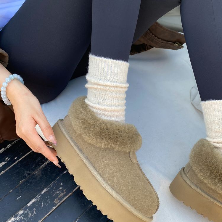 2025冬季羊皮毛一体保暖雪地靴