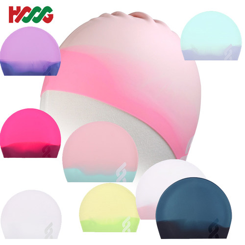 HOOG训练比赛个性渲染渐变游泳帽