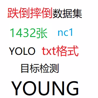 目标检测数据集YOLO跌倒摔倒躺地检测1432张数据集txt格式nc1