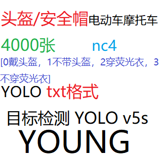 目标检测数据集头盔电动车摩托车安全帽检测 危险行为 YOLO txt