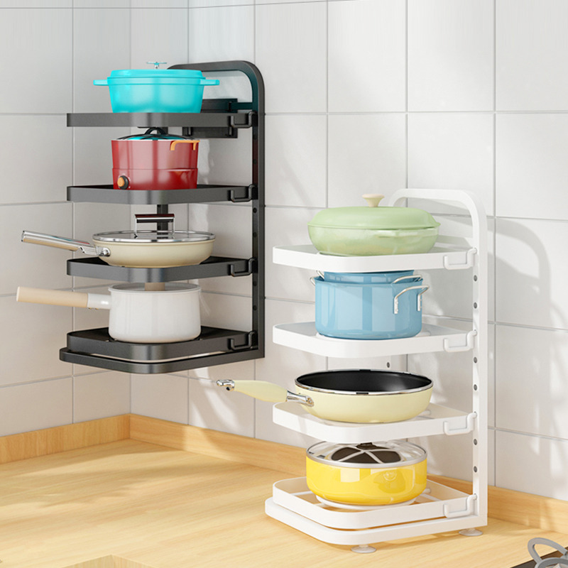 厨房锅架多层台式家用锅具收纳架