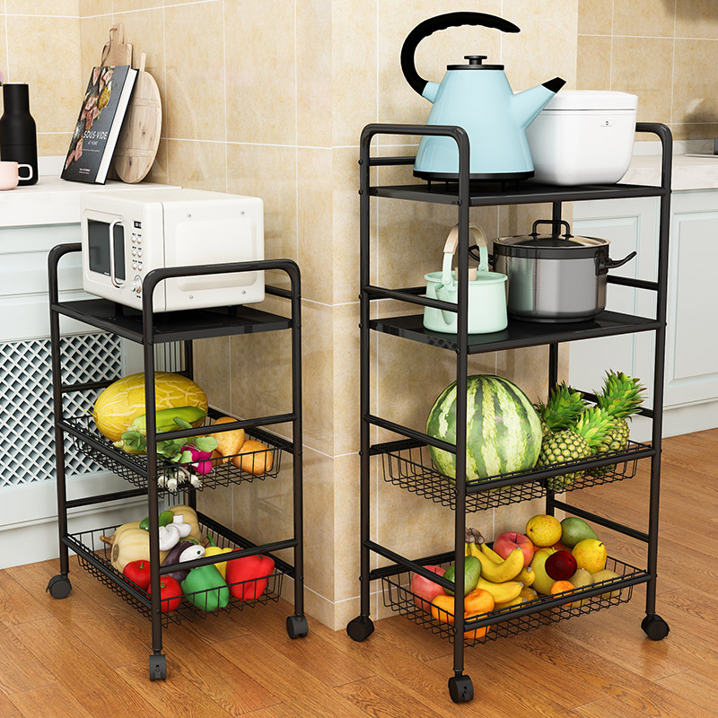 落地多层微波炉果蔬菜不锈钢厨房