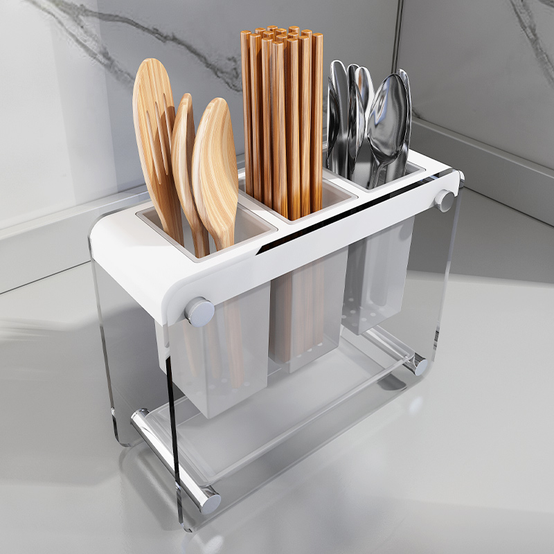 亚克力筷子收纳盒台式家用筷筒