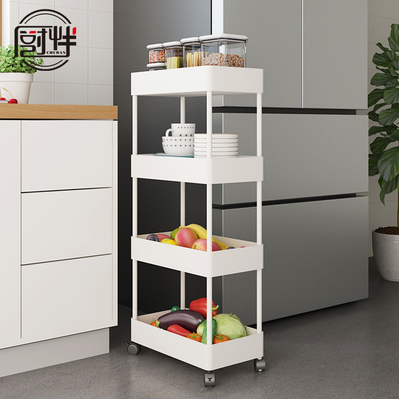 可移动房置夹缝物架小