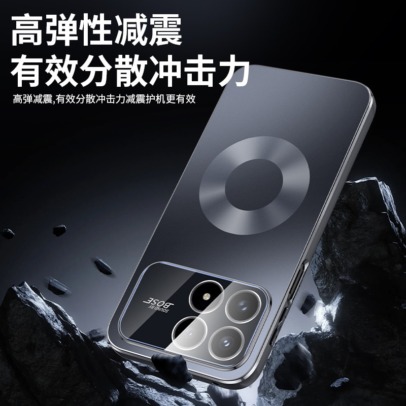 适用于红米K90手机壳磁吸无线K90充电高弹性减震防护套有效分散冲击力通用型