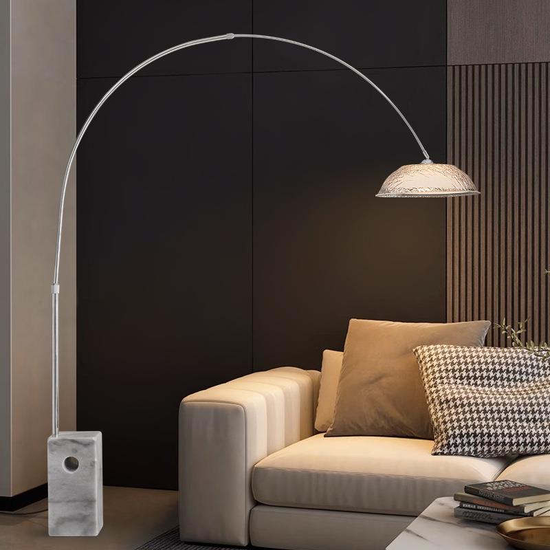 意大利Arco落地灯大理石钓鱼灯轻法式设计师别墅客厅沙发旁装饰灯