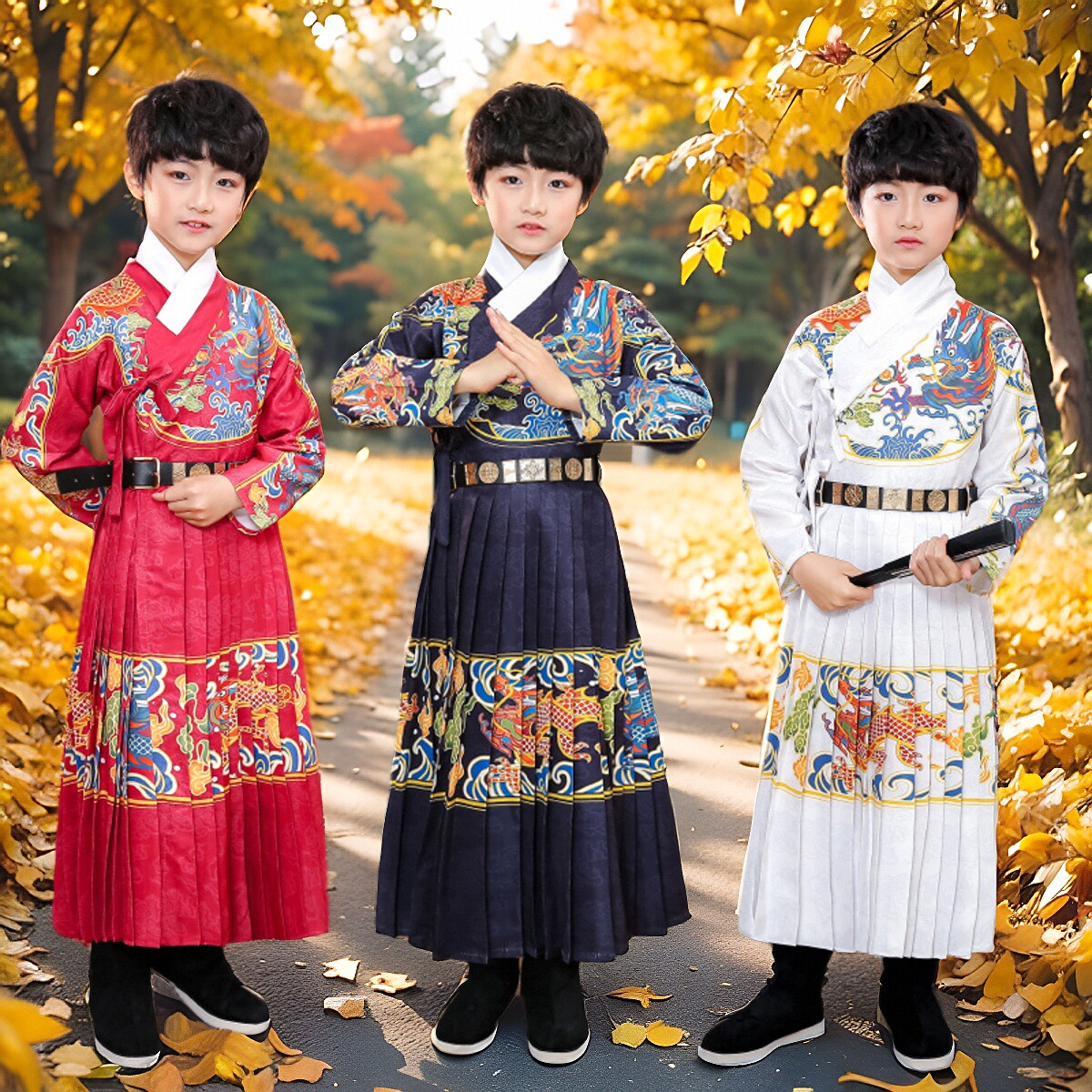 爆款飞鱼服锦衣卫儿童汉服