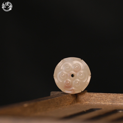 苏工玛瑙莲蓬珠手串莲台珠香插