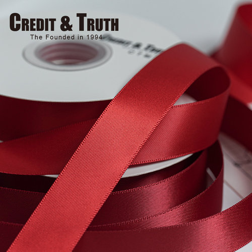 2cm精品双面丝带Credit&Truth