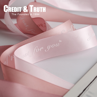 花束彩带just英文丝带 饰蛋糕礼品包装 2.5cm 字母丝带鲜花水果装