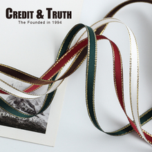 6mm双金高密度丝带金边礼物彩带蛋糕丝带缎带花束细丝带装饰