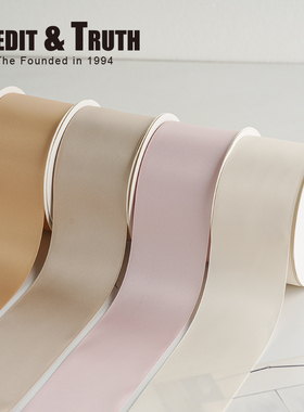 5cm宽双面涤纶带鲜花黑色烘焙丝带包装礼物装饰金色花艺diy缎带