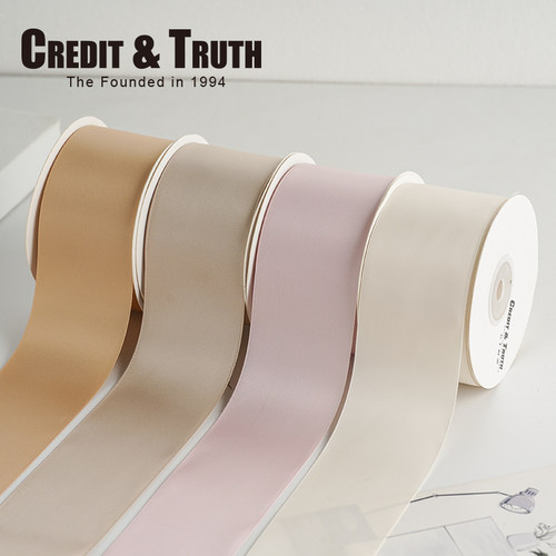 5cm精品双面丝带Credit&Truth