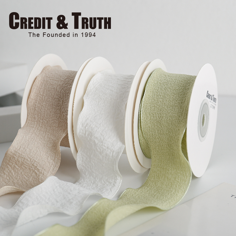 ct制带亚麻丝带荷叶边鱼尾纱