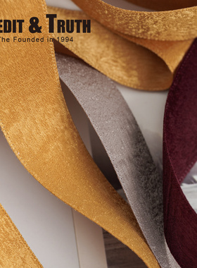 2.5cm岩纹肌理带双面绒面感高级丝带装饰带蝴蝶结花艺包花束绳子