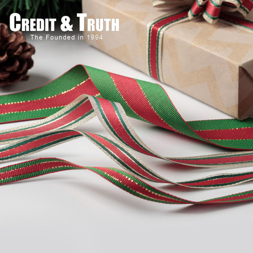 圣诞节圣诞ct经典红绿丝带