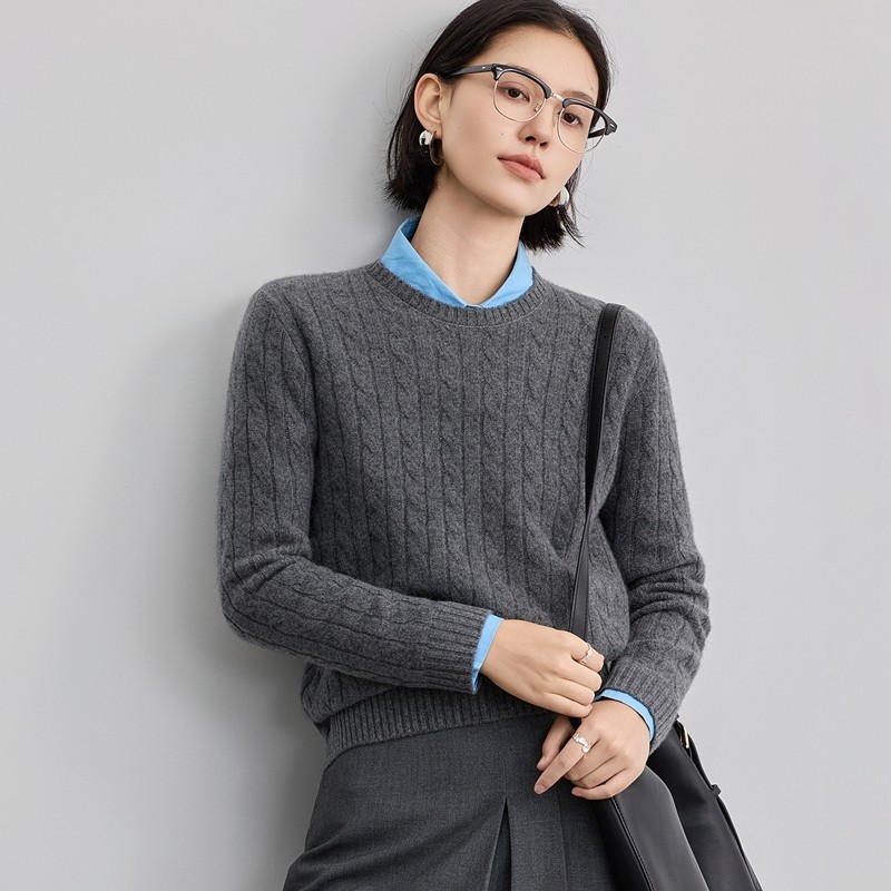 高档康赛妮100纯山羊绒衫