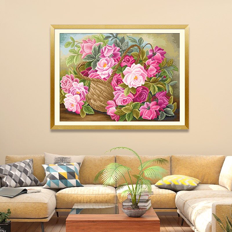 线绣客厅十字绣KS进口埃及长绒棉