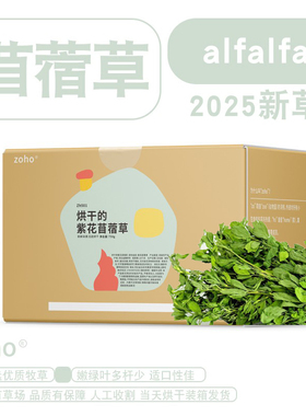 zoho新烘干苜蓿草兔子龙猫荷兰猪牧草幼兔粮食饲料兔草紫花苜宿草