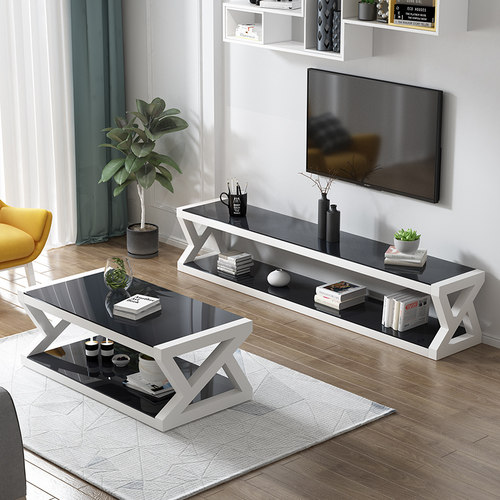 小户型北欧茶几组合客厅电视柜